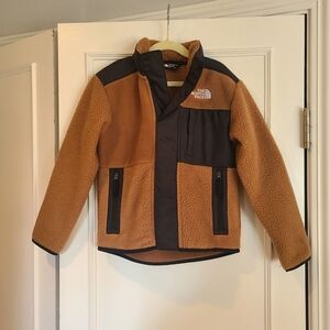 The North Face Kids Tan and Black Puffer Jacket